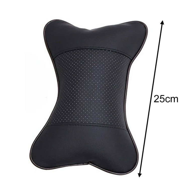 Twowood Car Memory Foam Travel Comfortable Neck Headrest Pillow Lumbar Support Cushion, Black