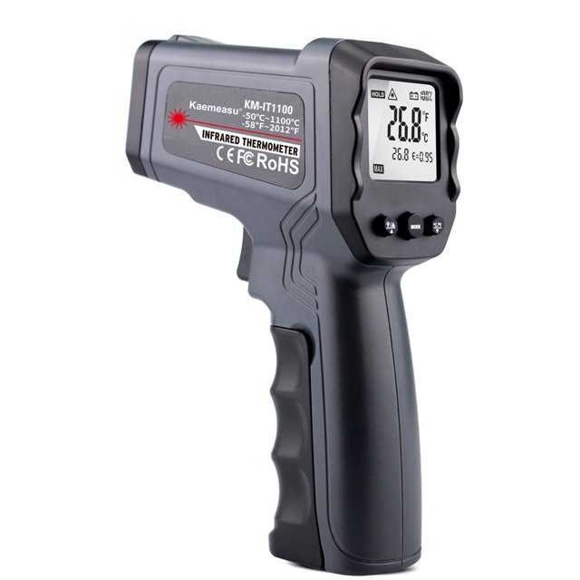 Termómetro infrarrojo digital Herramienta de medición de temperatura de objetos sin contacto láser simple/doble