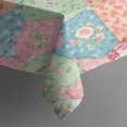 thumbnail image 3 of Pioneer Flower Floral Print Pattern Rectangle Tablecloth 60"x84", Waterproof Polyester Table Cloth, Wipeable Spillproof for Dining Camping Indoor Outdoor, 3 of 5