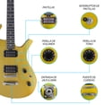 thumbnail image 4 of Paquete Guitarra Eléctrica Steelpro Jethro Series 037 Color Dorado, 4 of 7