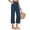 Navy, variant on CHEEREAM Womens Active Pants Athletic Straight Leg High Waisted Pull On Youth Sweat Trousers With Zippered Pockets Summer Sport Bottom Causal Loose Fit