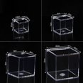 thumbnail image 4 of Cajas acrílicas Injueey compactas y duraderas para refrigerios almacenamiento 10cmx10cmx10cm Claro, 4 of 6