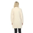 thumbnail image 4 of Simply Couture Plus size Women's Notched Lapel Long Sleeve Buttoned Classic Winter Long Coat, 4 of 6