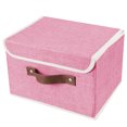 thumbnail image 6 of 6Pcs/Lot Collapsible Storage Box With Lid Linen Fabric Bins Organizer Baskets, 6 of 12