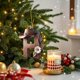 thumbnail image 5 of CaiYueKe Alphabet Christmas Ornaments, 26 Pc Set DIY Christmas Tree Letters, Acrylic Letter Pendants with Santa Hat Design, Xmas Decor for Tree Home Holiday Decorations, Acrylic Letters, 5 of 7