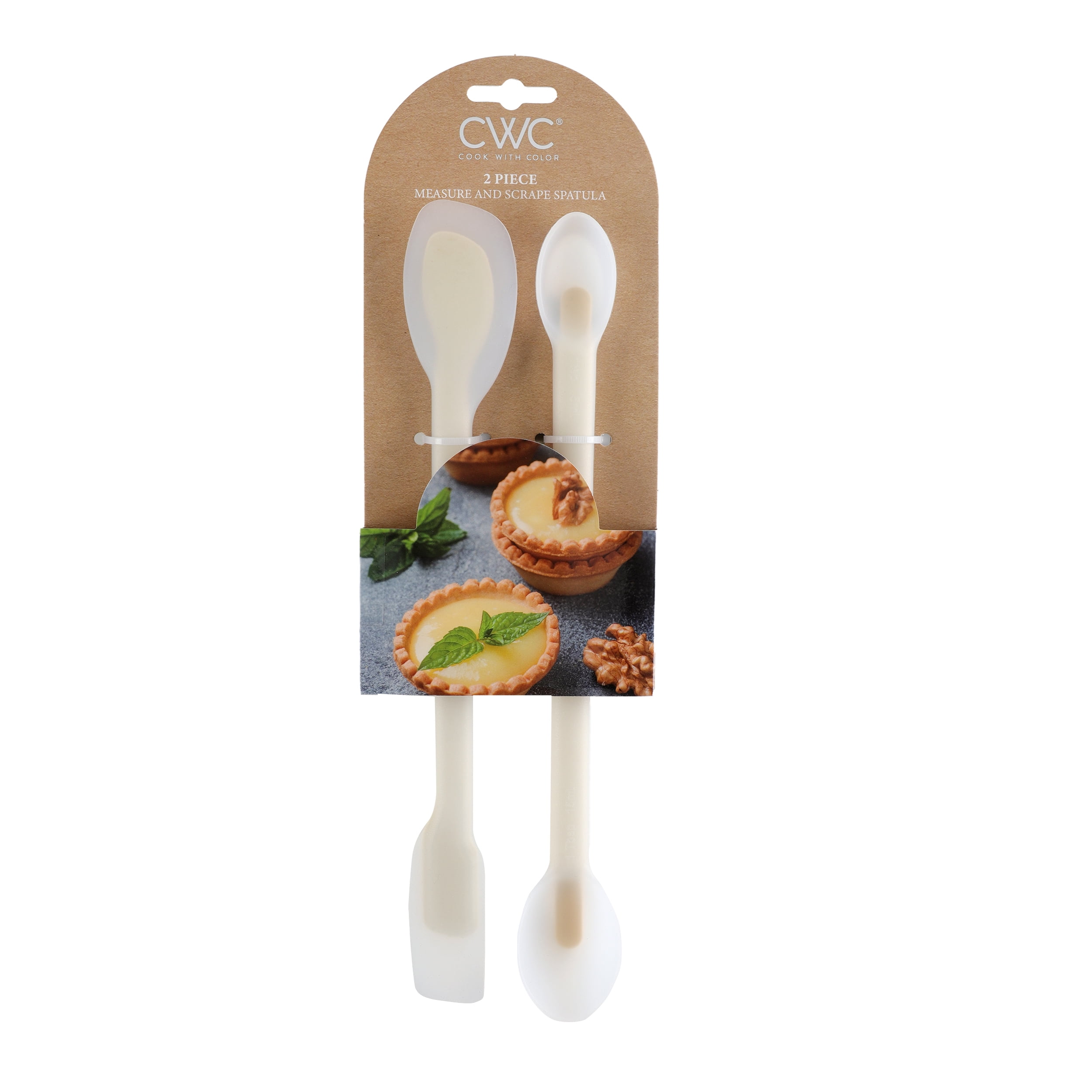 Cook With Color 2-Piece Mini Measure and Scrape Spatula Set – Essential Kitchen Tools