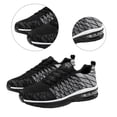 thumbnail image 2 of Zapatos para correr Zapatillas para correr, transpirables, para senderismo, a la moda, para gimnasio, viajes, trabajo (40 negro gris), 2 of 3