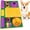 Yellow Purple Green, variant on General Snuffle Mat for Dogs, Interactive Dog Puzzle Toy for Boredom and Mental Stimulation, Enrichment Feeding Game Sniff Mat Helps Slow Eating and Keep Busy