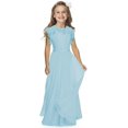 thumbnail image 1 of Robes de Communion Sainte pour Filles 1-12 Ans Blanc Cassé Taille 2 Bleu 14, 1 of 1