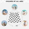 thumbnail image 6 of joogoo Boys Swim Trunks Black Polka Dots Beach Board Shorts Drawstring Swimsuit 2T, 6 of 6