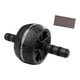 thumbnail image 1 of Cuerpo de la rueda del fitness Buerto del cuerpo para el entrenamiento de fuerza silenciosa en el gimnasio en casa con colchoneta de ejercicio Negro, 1 of 8