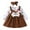 Brown, variant on Splozh Baby Girl Gift Clothes Girls Fashion Infant Toddler Girls Long Sleeve Cartoon Print Romper Bodysuits Suspenders Skirts Bow Tie Headbands Outfits,RD2,6-9 Months