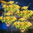 thumbnail image 3 of Bearachild Linternas de clavel mejoradas con energía solar, 35 bombillas de luz cálida para luces de paisaje de césped de 10 a 12 horas Jardín y Patio púrpura, 3 of 6
