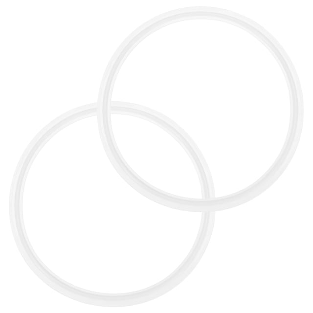 Uxcell 2-Pack Junta de Anillos O de Silicona 4.1 in/104mm Junta de Sellado se Ajusta a OD 4.7 in/119mm Ferrule de Soldadura Sanitaria Blanca