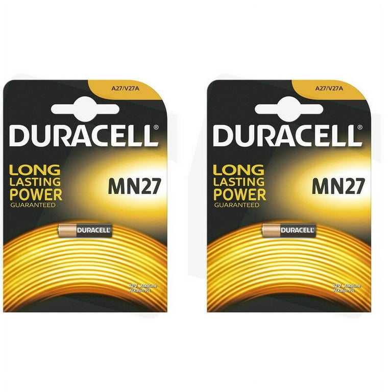 2 Pcs Duracell A27 12V Alkaline Battery ( MN27 GP27 A27 GP27A) 
