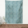 thumbnail image 3 of Stripes Fabric by the Yard, Abstract Repeating Watercolor Strokes Rustic Grunge Look Pattern, Decorative Upholstery Fabric for Chairs & Home Accents, 5 Yards, Petrol Blue Eggshell by Ambesonne, 3 of 4