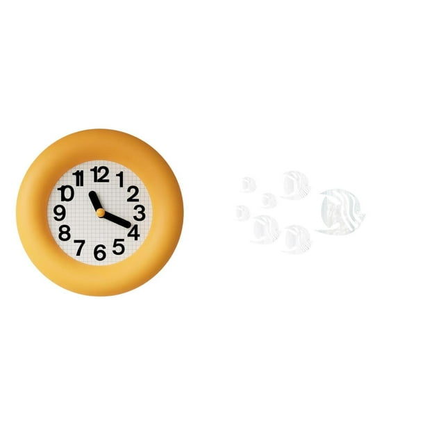 Reloj de pared redondo, reloj de pared silencioso para dormitorio, mostrador, espejo acrílico, de pared con forma de , s de pared