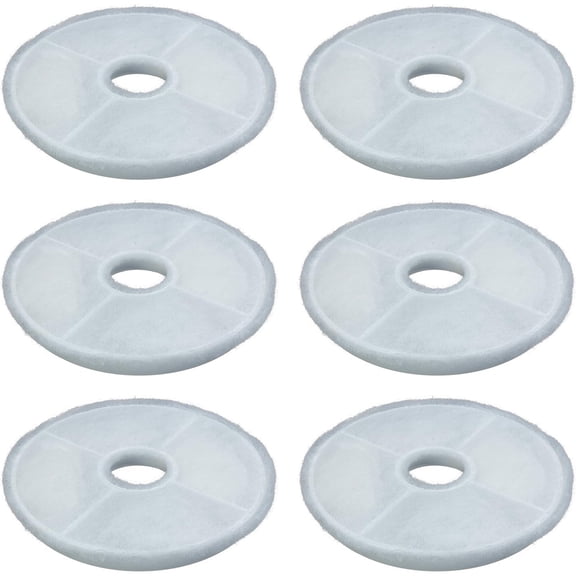 Cat Water Fountain Filter 6-Pack Replacement Filters Catit Design Senses Fountains Flower Fountains Filters