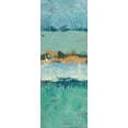 thumbnail image 2 of Holzner, Renate 9x18 White Modern Wood Framed Museum Art Print Titled - Bluegreen Harmony 3, 2 of 4