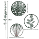 thumbnail image 4 of Arreglo floral de hojas de eucalipto de 38 cm con forma de dinero, planta verde de simulación amazónica, decoración de interiores, flor falsa, 4 of 6