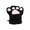 A696 Black, variant on Yuncity Women Fuzzy Cat Paw Gloves Cute Animal Print Plush Half Finger Mittens Accessories For Halloween Cosplay Party Performance,Black