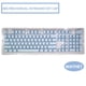 thumbnail image 1 of Reemplazo de teclas para juegos con retroiluminación colorida de 104 teclas Teclado mecánico, 1 of 2