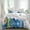 Gray, variant on Rustic Beach Set of 4 Bedding Quilt Covers, Tropical Surfboard Palm Tree Wooden Grain 4-Piece Bed Sheet Set with Extra Soft Bed Sheets Quilt Cover Pillowcase, Twin