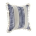 thumbnail image 3 of Ox Bay Surey Navy/Ivory Striped Cotton Adult Decorative Throw Pillow, 3 of 7