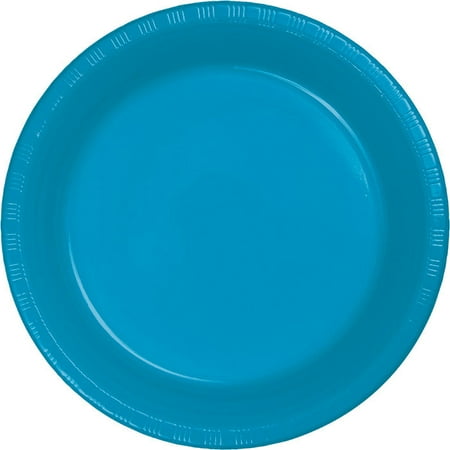 

Online Party Sales Turquoise Blue Plastic Dessert Plates 20 ct