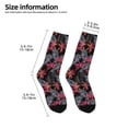 thumbnail image 2 of Fuzoiu Colorful Hawaii Palms Print Kids Socks For Boys Girls,Grip Crew Socks with Non Slip,Lightweight Stretch Crew Socks,Toddlers Crew Boot Socks, 2 of 5