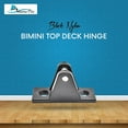 thumbnail image 2 of MARINE CITY Bimini Top Deck Hinges, Stainless Steel, Corrosion & Water-Resistant, 2-1/2" Length x 13/16" Width, Fits 1/4" Bolts, for Boats, Yachts, Ships, RVs 2 Pack, 2 of 7
