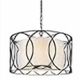thumbnail image 3 of Troy Lighting Sausalito 5-Light Pendant - Deep Bronze Finish with Hardback Linen Shade, 3 of 4