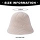 thumbnail image 2 of Sombrero de cubo de invierno para mujer, sombrero de campana de punto a la moda, gorro de ganchillo cálido de Color sólido, sombrero de cubo de ganchillo, sombrero de pescador de punto, gorra de ala, 2 of 5