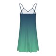 thumbnail image 6 of Summer Saving Clearance Plus Size Dresses, Women Fashion Sleeveless V-neck Striped Pocket Strap Dress(Green,XXL), 6 of 6