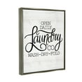 thumbnail image 3 of Stupell Industries Laundry Co Farmhouse Bathroom Typography Painting Gray Floater Framed Art Print Wall Art, 3 of 6