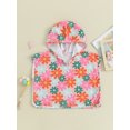 thumbnail image 2 of Baby Sweetie Infant Hooded Beach Towels for Baby Girl Swimsuit Cover up Summer Beach Bath Poncho Towel Cloak 0-6 Months, 2 of 9