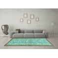 thumbnail image 3 of Ahgly Company Indoor Rectangle Abstract Light Blue Modern Area Rugs, 2' x 5', 3 of 4