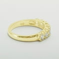 thumbnail image 6 of LBG British Made 14k Yellow Gold Cubic Zirconia Womens Promise Ring - 33 size options - Size 4.5, 6 of 7