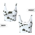 thumbnail image 5 of Fotbe Sea Turtle Pattern Womens' Sports Bra Longline Wirefree Padded with Medium Support Sports Moisture-Wicking Workou Vest,Tank Top-Medium, 5 of 9