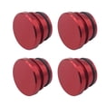 thumbnail image 1 of Mistaha Metallic Dustproof Plugs for Cigarette Lighter Sockets - Set of 4, Red, 1 of 6