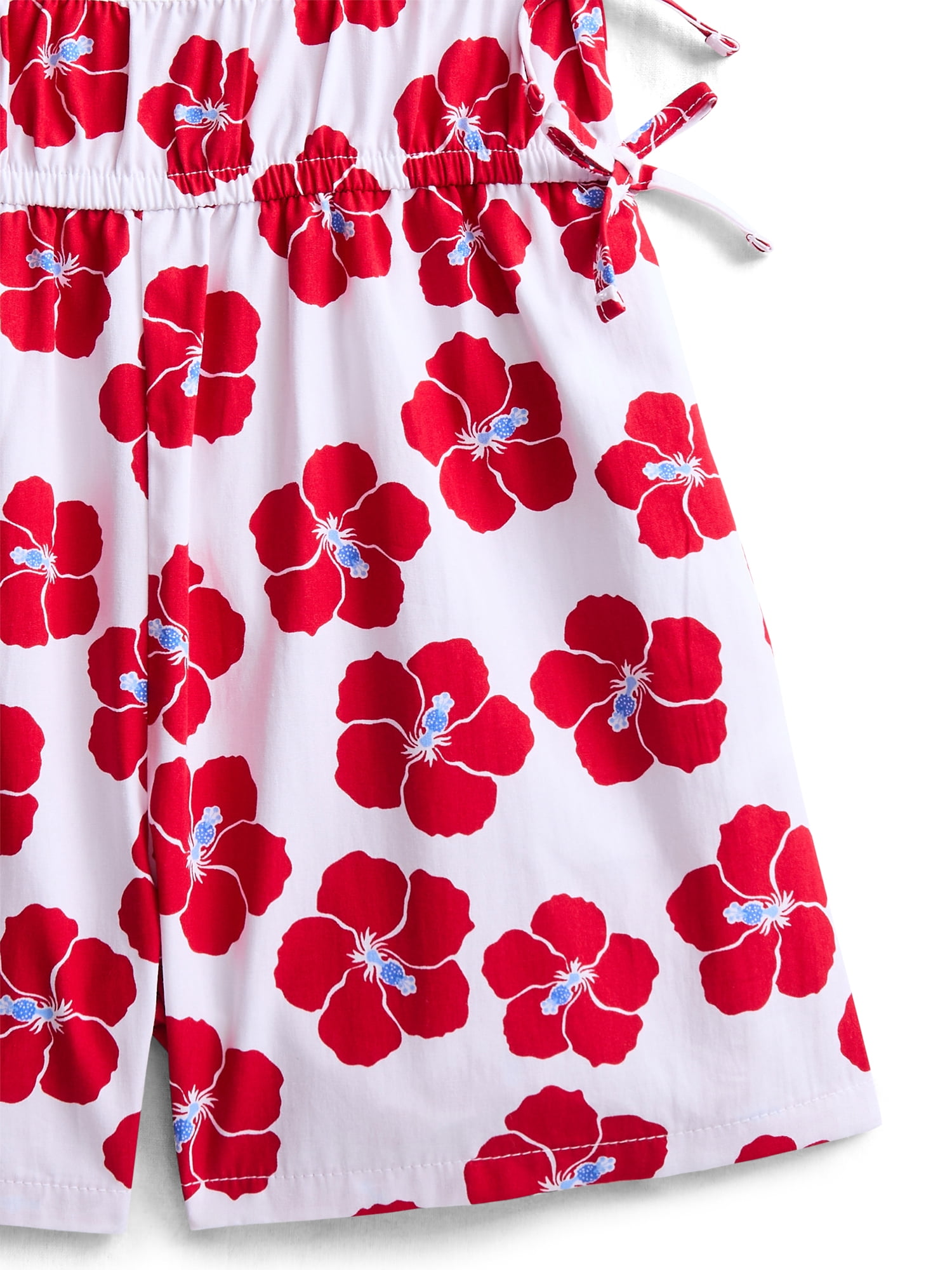 Wonder Nation Girls Elastic Waist Romper, Sizes 4-18 & Plus