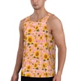 thumbnail image 2 of KLL Plaid Sunflower Print Men's Muscle Gym Workout Stringer Tank Tops Bodybuilding Fitness T-Shirts Tank Tops Men-3X-Large, 2 of 7