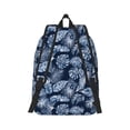 thumbnail image 3 of Balery Tropical Leaves Vintage Canvas Backpack for Men and Women - Large Capacity, Durable Travel Laptop Bag for School, Work, Hiking, and Outdoor Activities, 3 of 7