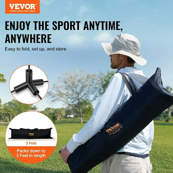 Adjustable Badminton Net Set with Accessories for Outdoor Sports, Portable Tennis Volleyball Net Kit