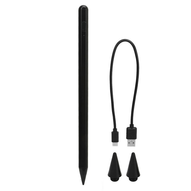Touch Screen Pen USB Rechargeable Scratch Resistant Bluetooth Tablet Touch Pen for Writing and Drawing Black