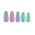 thumbnail image 5 of PaintLab Long Sleek Coffin Press On False Nails, Check You Out Metallic Rainbow, 30 Count, 5 of 7