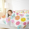thumbnail image 4 of Homewish Cute Groovy Daisy Full Size Comforter Sets, Rustic Cartoon Flower Bedding Comforter Set, Teens Kids Boys Girls Reversible Bedding Sets, Luxury Bedroom Decor, 3 Pieces, 4 of 8