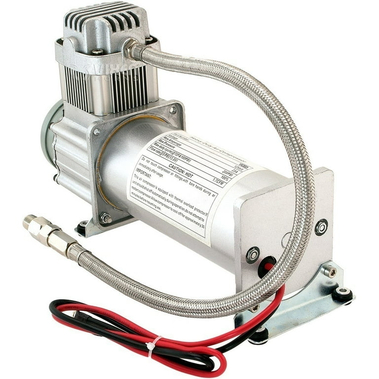 Vixen Horns Complete Train Horn Kit - 4 Trumpet Super Loud System With 200psi Compressor & 2.5G Tank