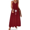 thumbnail image 1 of Drapeau de la Caroline du Sud - Robe Sans Manches Grenat Robe de Soirée Femme, 1 of 5