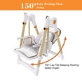 thumbnail image 5 of Jopath Convertible Baby High Chair with 5-Point Harness,Adjustable Portable Foldable Feeding Chair with Wheels & Removable 2-Tier Tray for Dining,White, 5 of 9